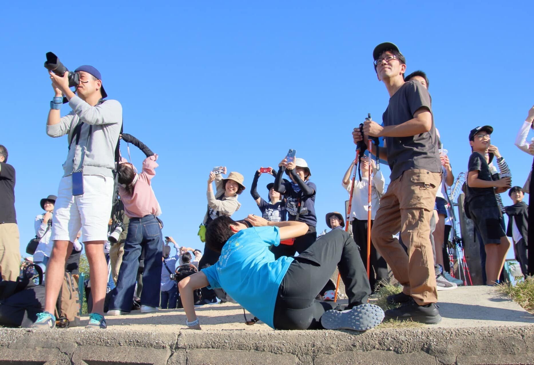2024.10.13 まるこ夕暮れ千里川土手からの飛行機みにいこノルディックウォーキングで☆イベント