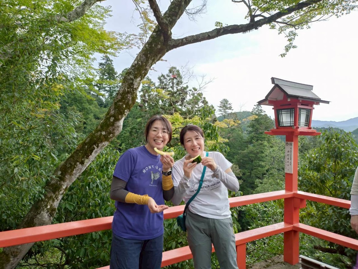 2025.9.23天狗さんに会えるかな？パワースポット鞍馬～貴船へレッツノルディックハイキングイベント　すいか割り