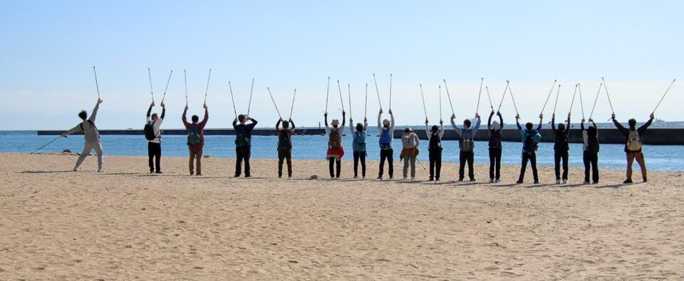 11.23（日）まるこ海も橋も古墳も城址も！てんこ盛りノルディックウォーキングイベント舞子の浜