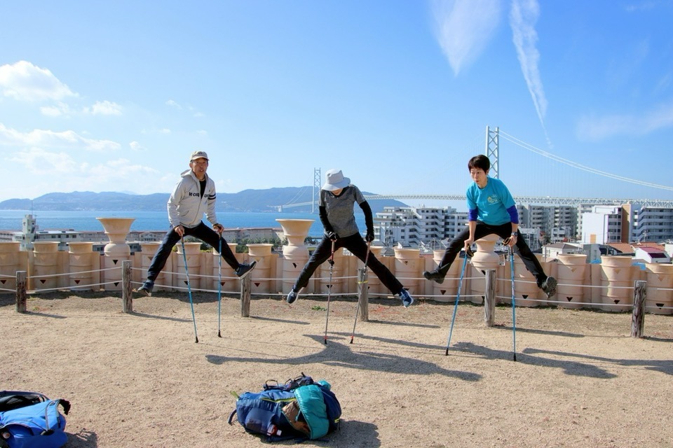 11.23（日）まるこ海も橋も古墳も城址も！てんこ盛りノルディックウォーキングイベント　五色塚古墳