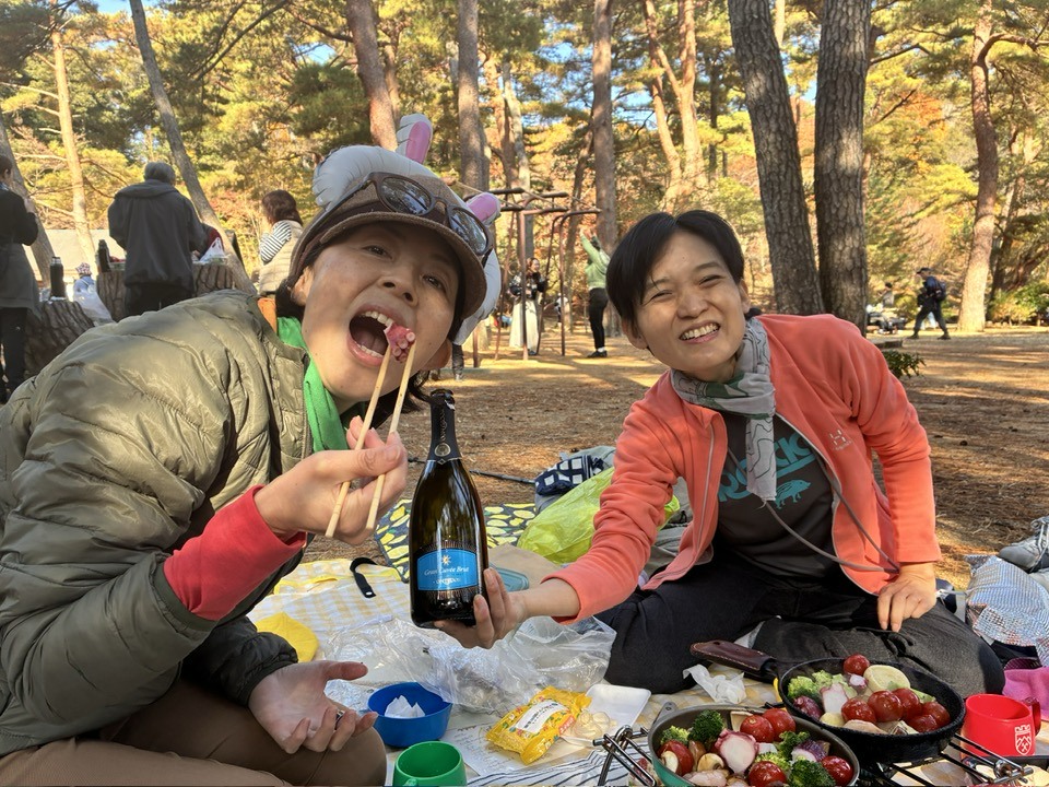 ＼2025紅葉スバラシイ／再度公園へ紅葉ノルディックウォーキングいってきました☆ ヤマメシ編