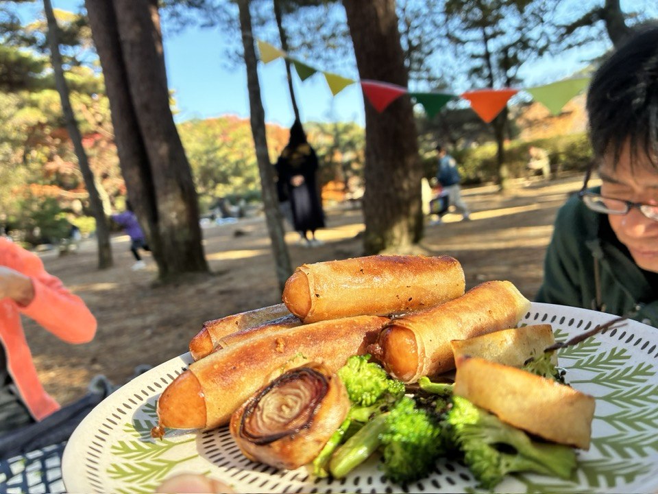 ＼2025紅葉スバラシイ／再度公園へ紅葉ノルディックウォーキングいってきました☆ ヤマメシ編