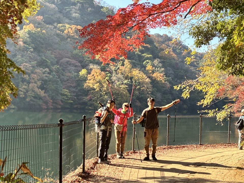 ＼2025紅葉スバラシイ／再度公園へ紅葉ノルディックウォーキングいってきました☆ 