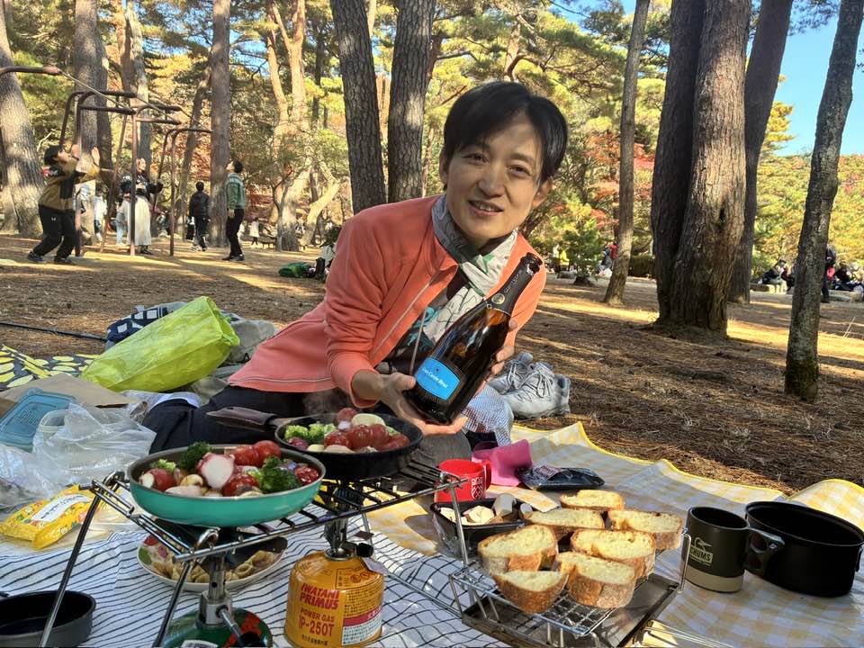 ＼2025紅葉スバラシイ／再度公園へ紅葉ノルディックウォーキングいってきました☆ ヤマメシ編 