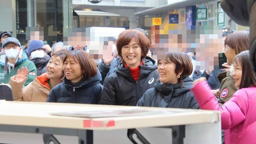 もりのみやキューズモールに女子マラソンレジェンド解説者が全員集合