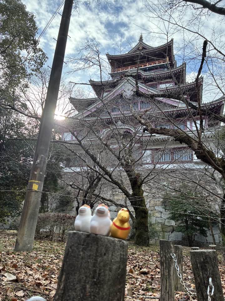 \まるこ愉快なお山の部/2026今年もお正月初詣&お山ノルディックハイキング行ってきました~ 伏見桃山城