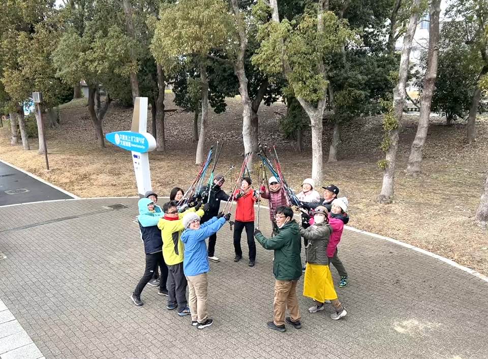 2月8日（日）まるこ大阪城でノルディックウォーキング！