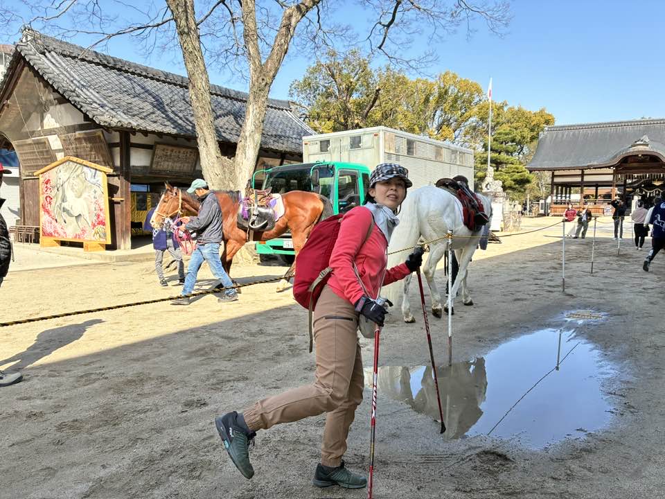 2026年4月5日(日)まるこ伏見桃山キャッスルでお花見ハッスルしちゃうノルディックウォーキングイベント下見 藤森神社