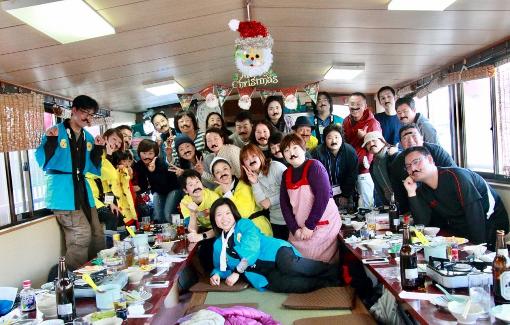 貸切屋形船 三上遊船さんでのチームまるこNW大大ドンちゃん騒ぎ忘年会