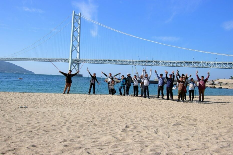 11.23（日）まるこ海も橋も古墳も城址も！てんこ盛りノルディックウォーキングイベント舞子の浜