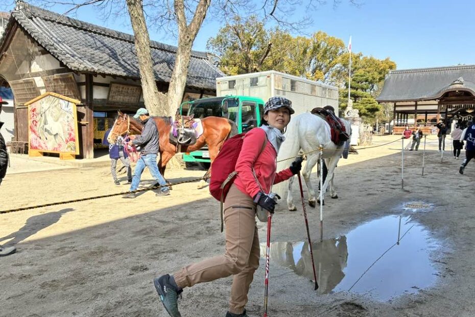 2026年4月5日（日）まるこ伏見桃山キャッスルでお花見ハッスルしちゃうノルディックウォーキングイベント下見 藤森神社